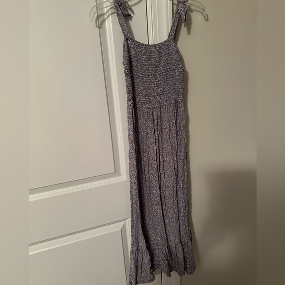 Jessica Simpson Marled Checkered-gingham Tweed Gray maxi dress size xs - Picture 1 of 3